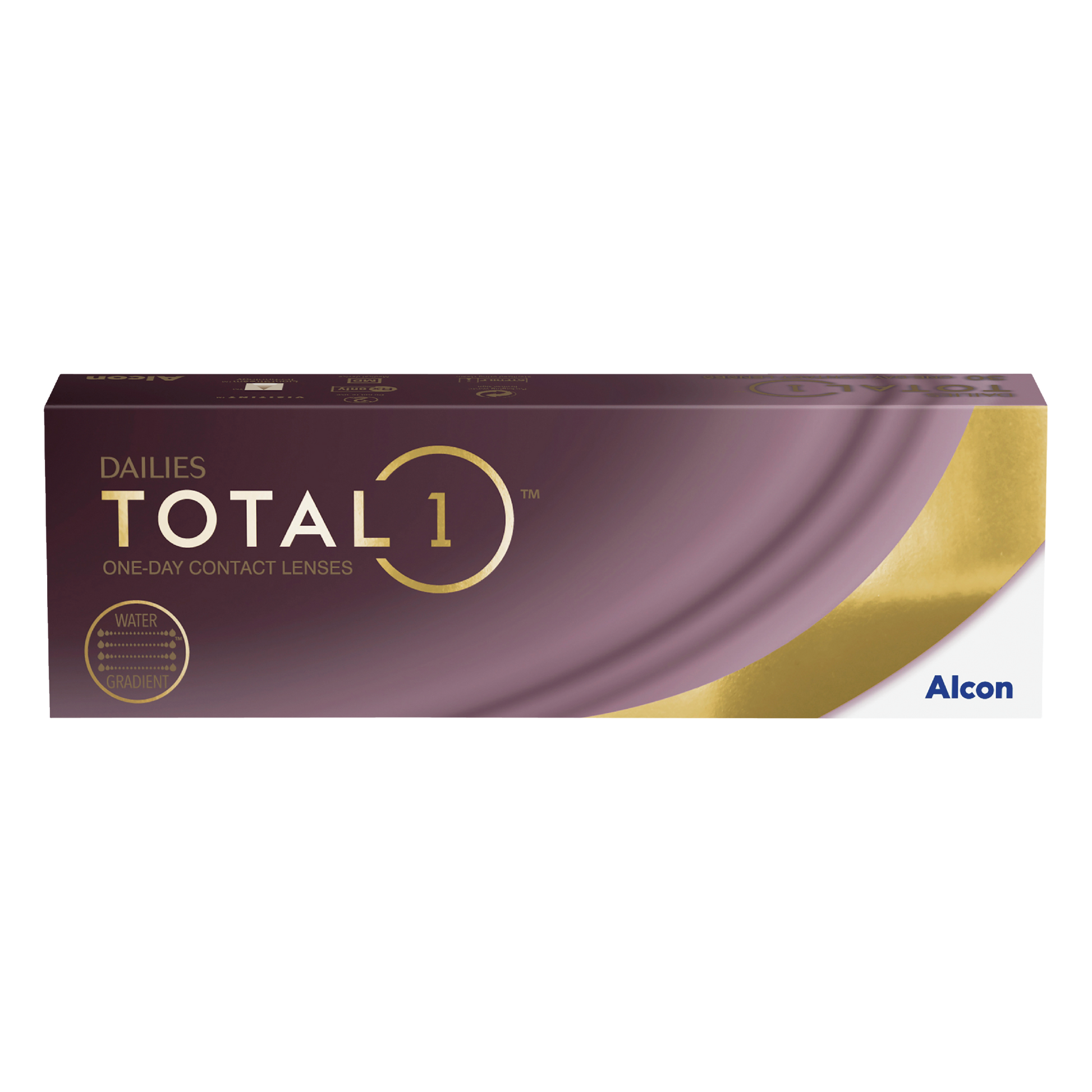 Box of Alcon Dailies Total1 contact lenses