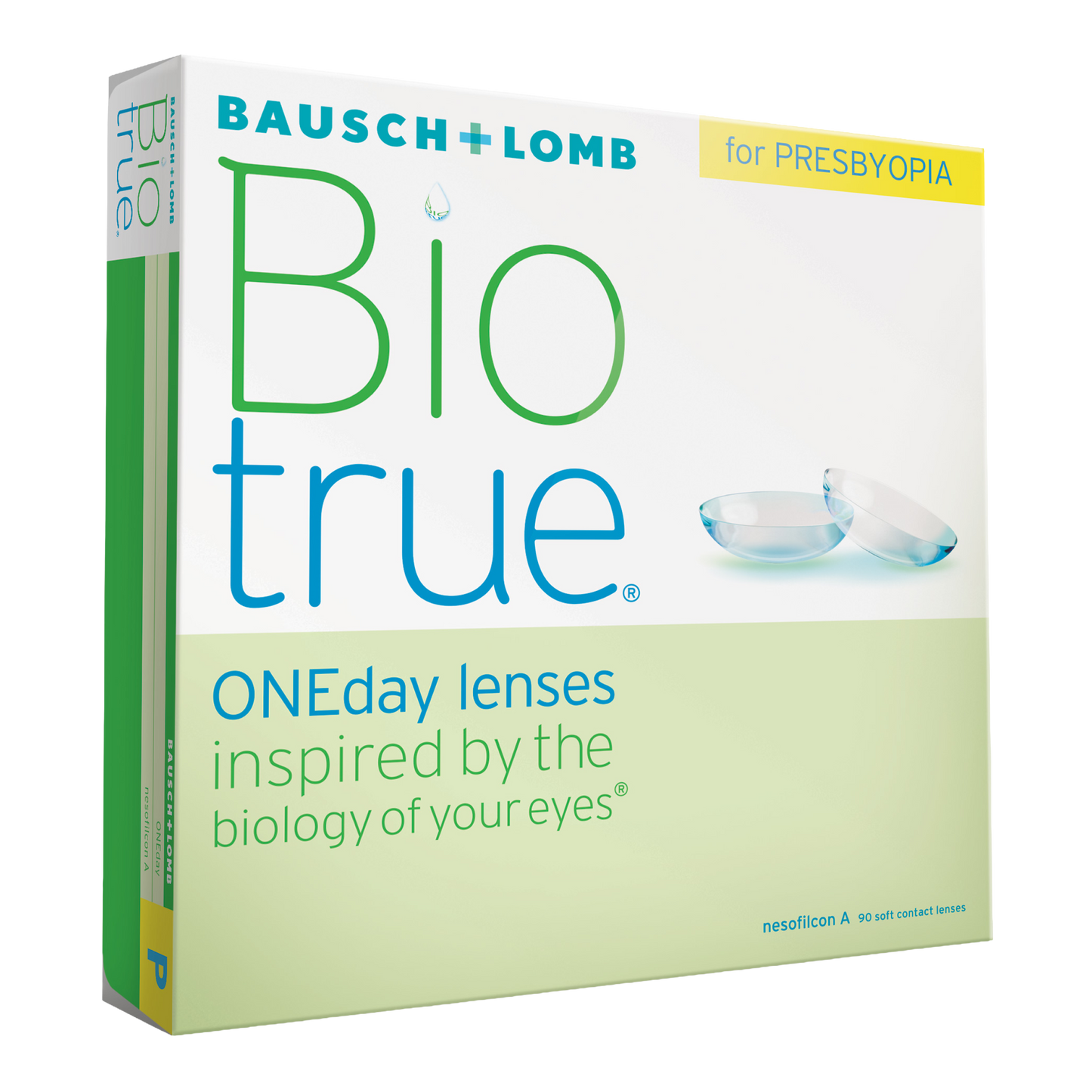 Bausch & Lomb Biotrue ONEday lenses packaging for presbyopia 90 pack