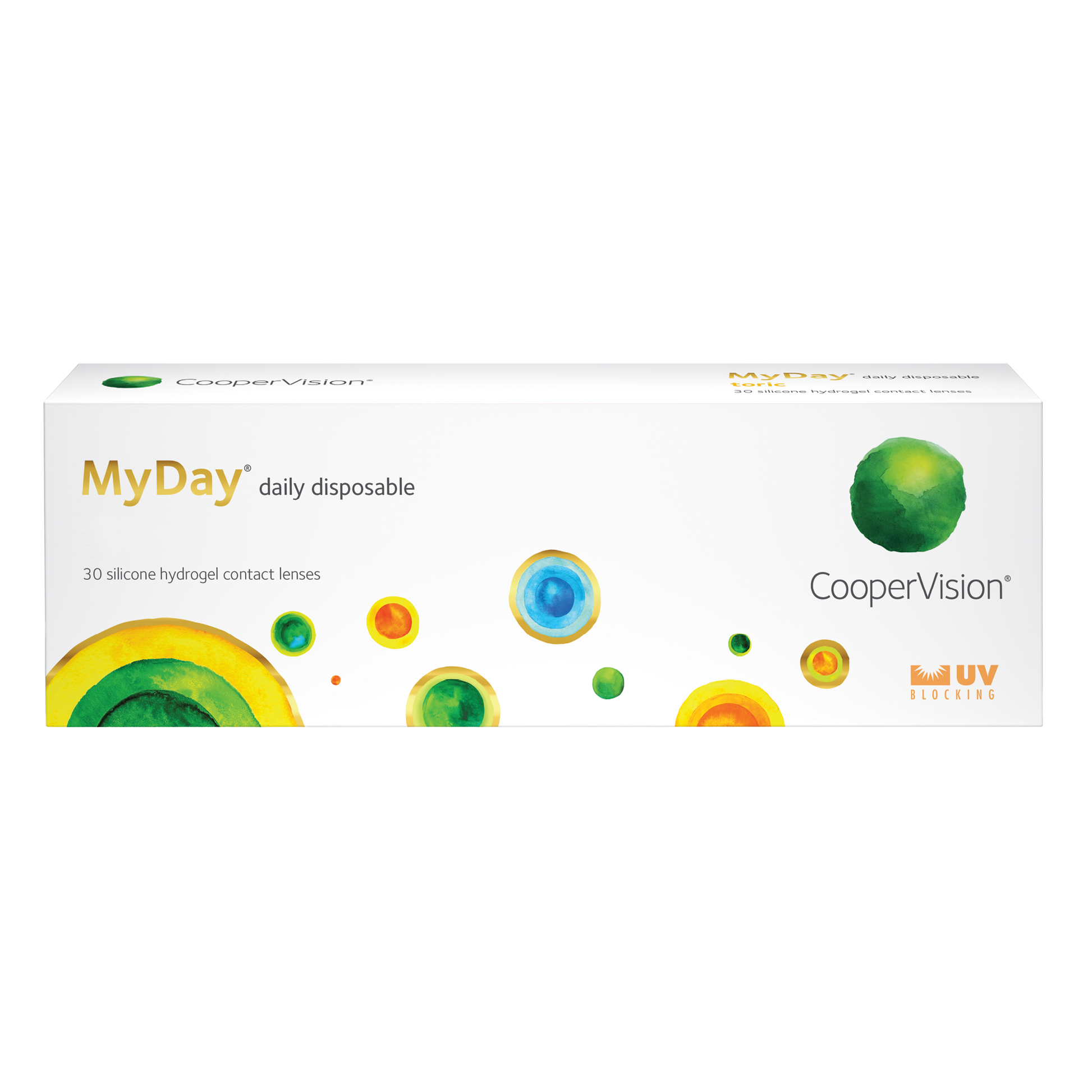 Box of Coopervision MyDay contact lenses 30 pack