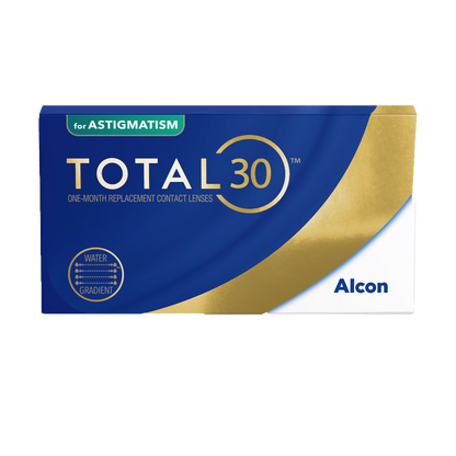 Total 30 contact lenses for astigmatism 3 pack