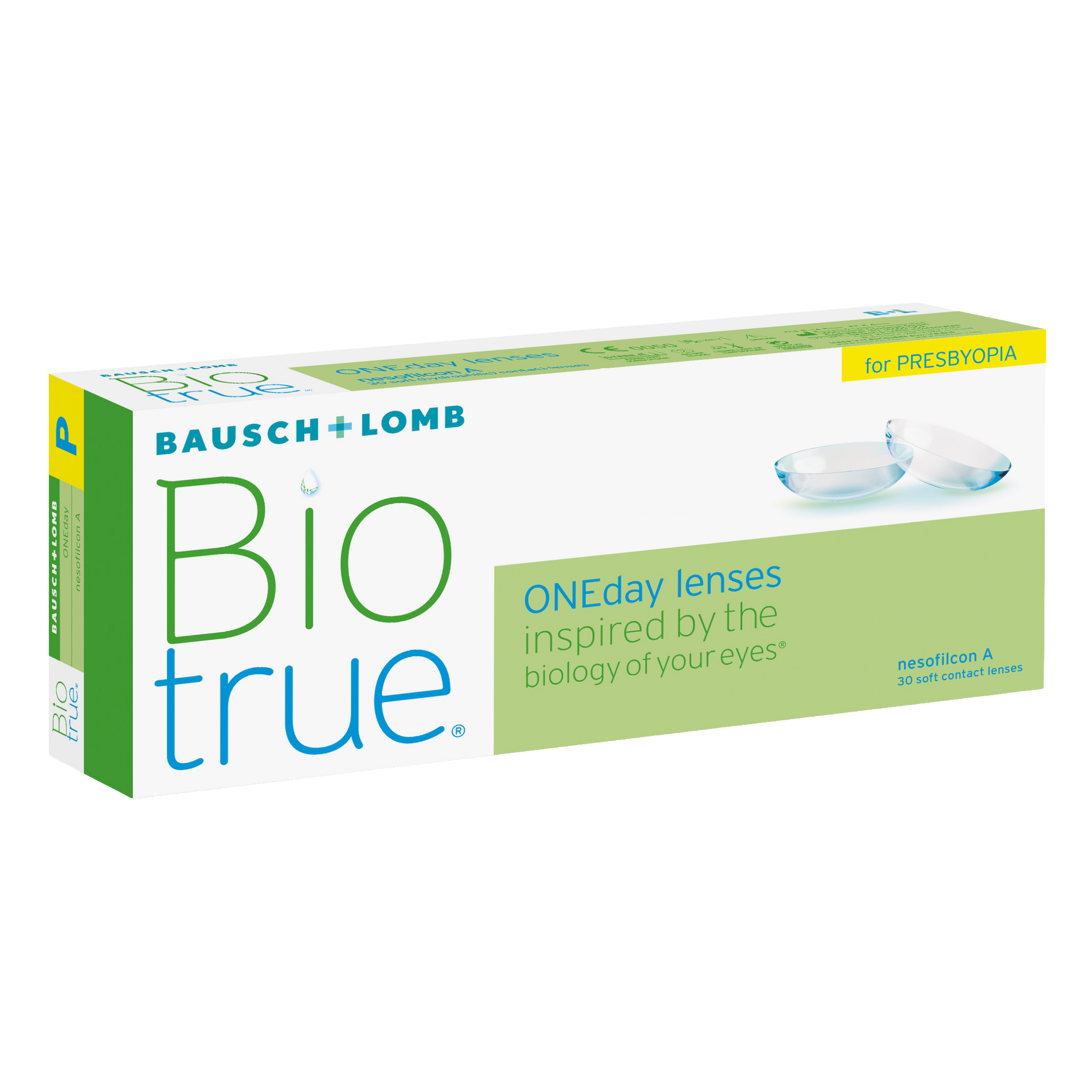 Box of Bausch & Lomb Biotrue for presbyopia contact lenses 30 pack
