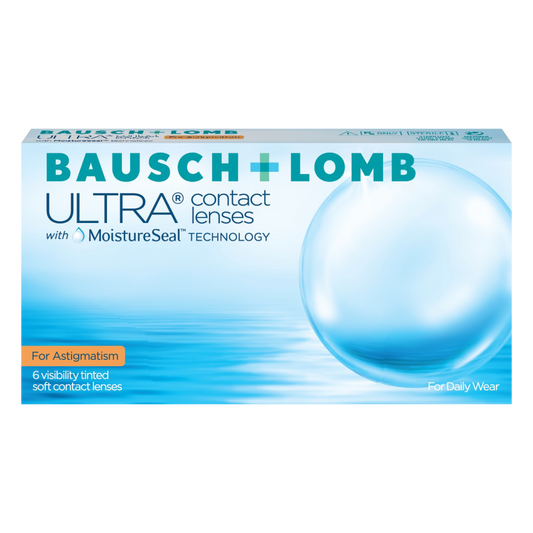 Box of Bausch & Lomb Ultra for astigmatism contact lenses