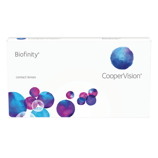 Coopervision Biofinity contact lenses 3 pack
