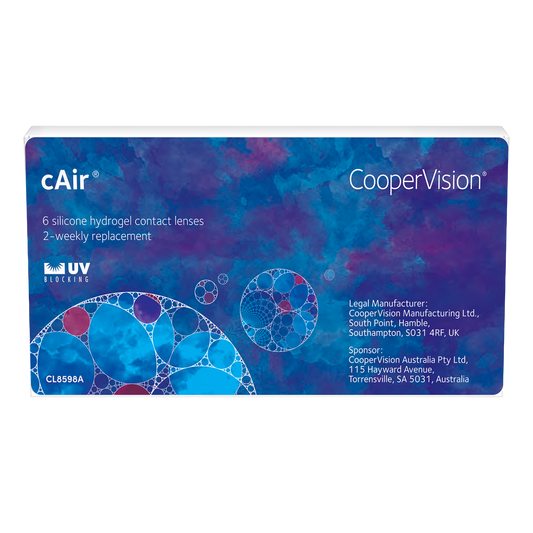Box of Coopervision cAir contact lenses 6 pack