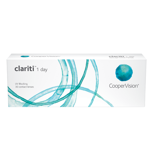 Box of Coopervision Clariti contact lenses 30 pack