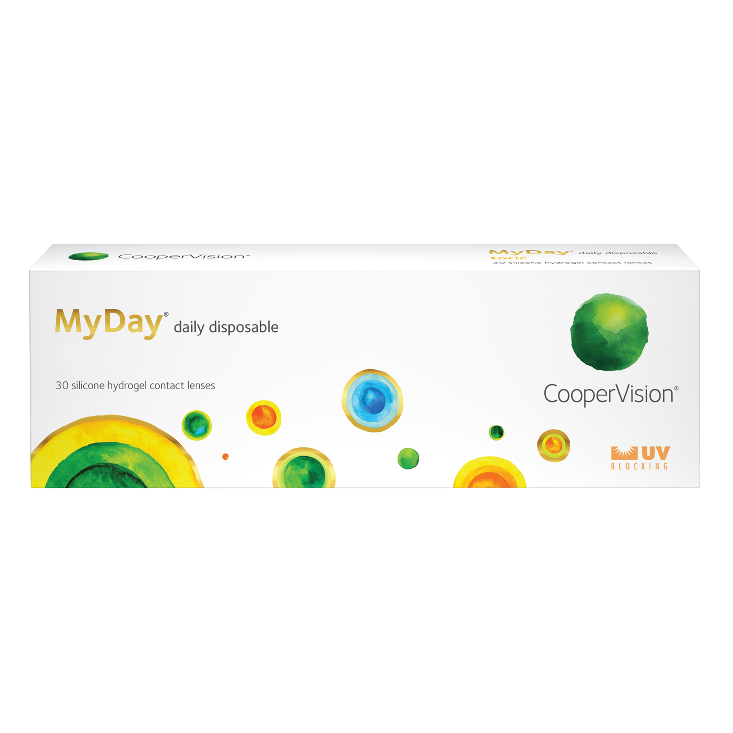 Box of Coopervision MyDay contact lenses 30 pack