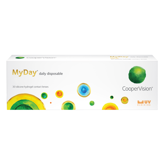 Box of Coopervision MyDay contact lenses 30 pack