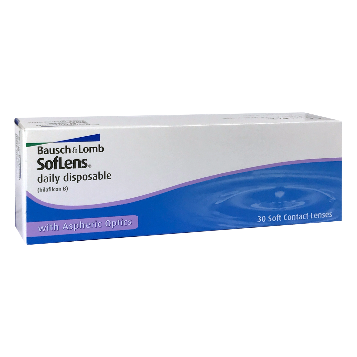 Box of Bausch & Lomb SofLens daily contact lenses