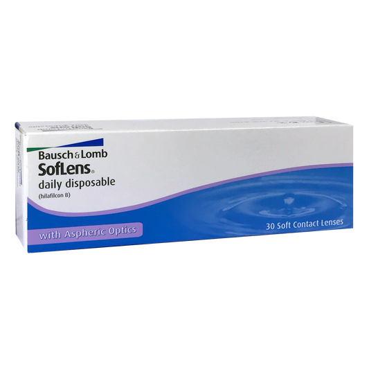 Box of Bausch & Lomb SofLens daily contact lenses